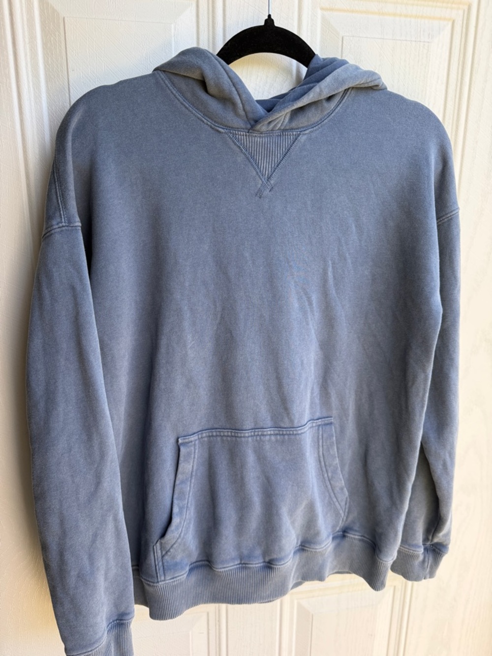 abercrombie kids cozy Y2K faded blue pullover hoodie